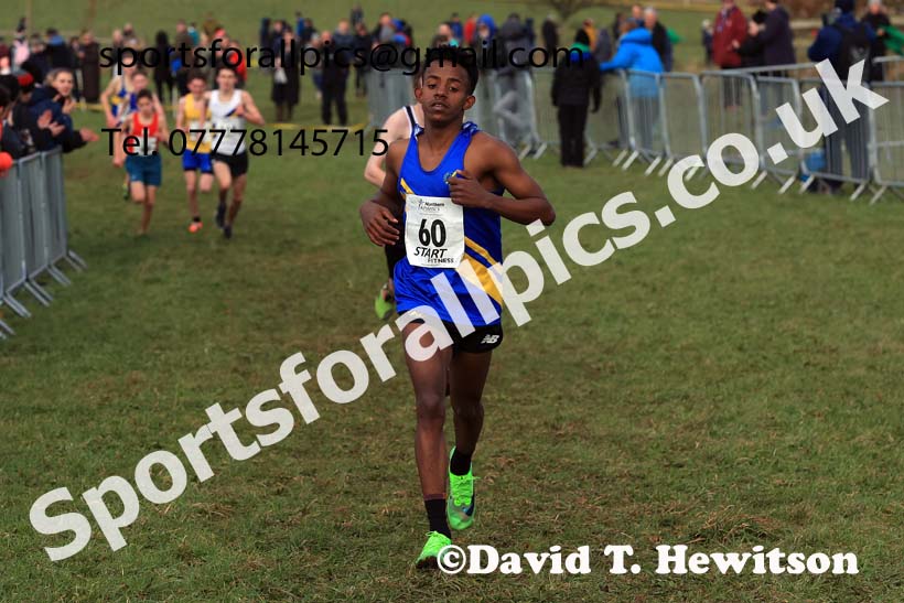 Boys Under-15s 2024 Northern Cross Country Champs., Sedgefield. Photo: David T. Hewitson/Sports for All Pics